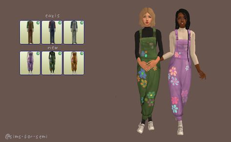 Sims 2 Default Replacement, Baggy Dungarees, Ts2 Cc, Sims 2 Cc, The Sims 2, Los Sims, Sims 2, Dungarees, The Sims