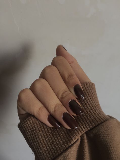 Aesthetic Nails Brown, Nails Brown, Brown Rings, Aesthetic Nails, Aesthetic Aesthetic, Brown Aesthetic, Medium Brown, Camera Roll, Fingerless Gloves