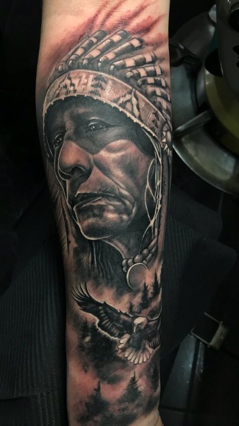 Native American Warrior Tattoos For Men, Warrior Tattoos For Men, Native American Warrior Tattoos, Brother Tattoo, Indian Tattoos, Hunter Tattoo, Brother Tattoos, American Indian Tattoos, Native American Tattoo