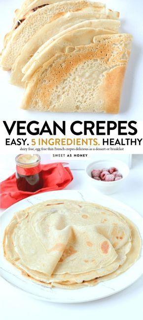 French Crepes Recipe, Crepes Easy, Low Carb Crepe, Burrito Vegan, French Crepe Recipe, Menu Sarapan Sehat, Crepes Recipe, French Recipe, Sweet Crepes