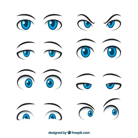 Eye Reference Cartoon, Eyes Cartoon Style, Cartoon Character Eyes, Cartoons Eyes, Eyes Illustration Cartoon, Types Of Eyes Drawing Cartoon, Fashion Sketch Template, Regard Animal, Eye Expressions