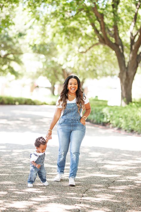 Top US fashion blog, Glamorous Versatility is sharing a Mommy and Me Overalls Roundup #familyoutfits #mommyandmeoutfits #overalls #funoutfitsforsummer #glamorousversatility Mom And Son Matching Outfits Photoshoot, Mommy And Me Overall Photoshoot, Sage Fashion, Mommy Son Pictures, Son Pictures, Mom And Son Outfits, Mommy Son, Mommy And Me Photo Shoot, Boys Overalls