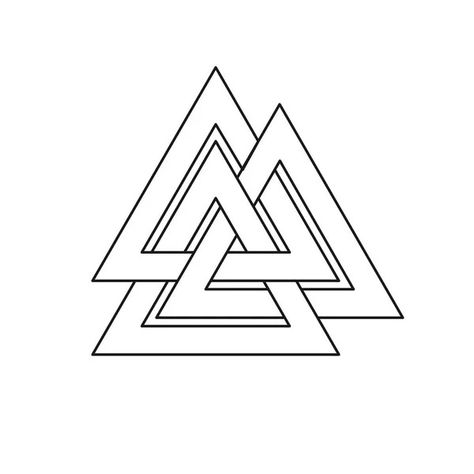 Valknut Symbol, Viking Logo, Lost Stars, Big Magic, Odin God, Magic Powers, Image Bank, Viking Art, Name Tattoos