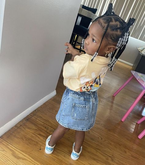 Pretty Black Toddler Girl, Baby Outfits Girl Black, Toddler Cornrows, Baby Girl Outfits Black Babies, Black Baby Girl Outfits, Black Baby Girl, Sweet 16 Outfits, Black Kids Fashion, Black Toddler