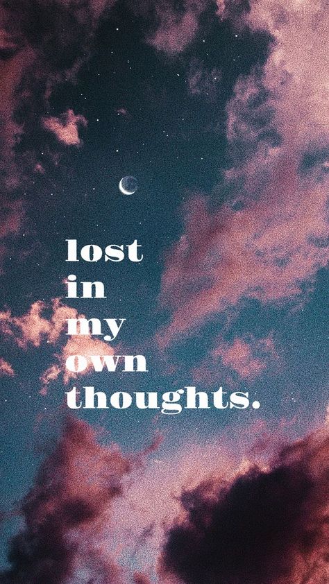 Lost In My Own Thoughts Wallpaper, Lost In My Own Thoughts, Thought Wallpaper, World Wallpaper, Mood Wallpaper, Wallpaper Space, Tumblr Wallpaper, Mario, Best Friends