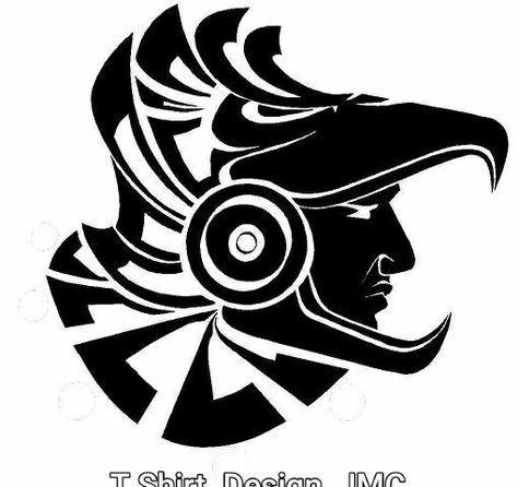 Maya Warrior, Aztec Warrior Tattoo, Aztec Artwork, Aztec Symbols, Mayan Tattoos, Technology Vector, Aztec Tattoo Designs, Mayan Symbols, Native Tattoos