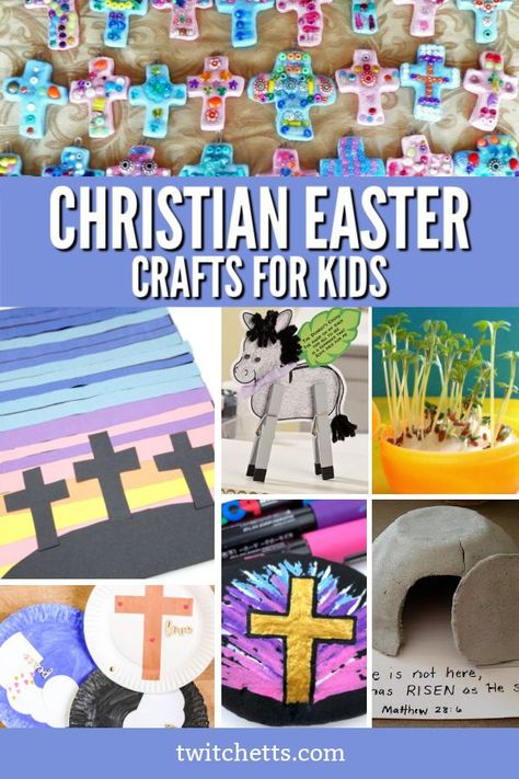 Religious Easter crafts that kids will love to make are so much fun and educational. It is a fun and exciting way to celebrate Spring and Easter. #easter #religious #sundayschool #christian #craftsforkids #twitchetts Religious Easter Crafts For Kids, Christian Easter Crafts For Kids, Craft Ideas To Sell, Easter Religious Crafts, Catholic Easter, Easter Craft Ideas, Easter Lessons, Easter Sunday School, Ideas To Sell