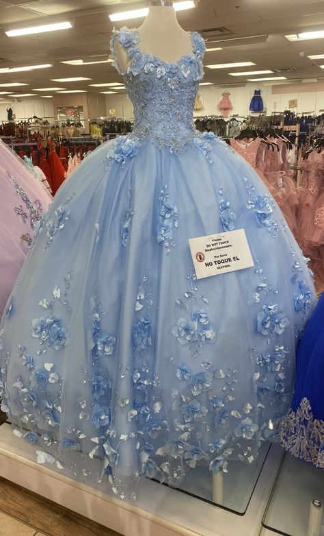 Quinceanera Dresses Light Colors, Periwinkle Quinceanera Dress, Xv Dresses Blue, Light Blue Sweet 16 Dresses, Blue Sweet 16 Dress, Sweet 16 Dresses Blue, Baby Blue Quinceanera Dresses, Light Blue Quince Dresses, Quince Dresses Light Blue