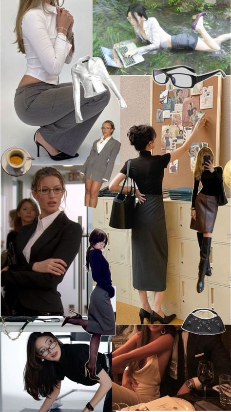 Office siren core dress to impress aesthetic clothes outfits makeup shoes glasses Office Siren Core, Aesthetic Clothes Outfits, Siren Core, Office Siren, Clothes Outfits, Aesthetic Clothes, Dress To Impress, Sense, Makeup