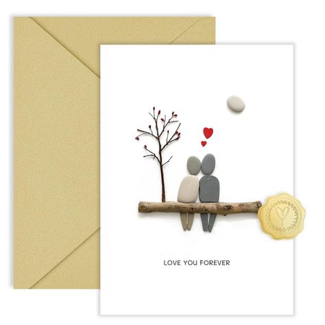 PRICES MAY VARY. Anniversary Card for Couples - This beautifully designed anniversary card is perfect for celebrating the love between a husband and wife. With a touching design featuring a couple sitting together, this card is perfect for expressing your feelings on Valentine's Day, anniversaries, or just because. It's an ideal i love you card for your wife, husband, boyfriend, or girlfriend, and a beautiful addition to any celebration. High-Quality Materials - Printed on high-quality 300gsm pa Anniversary Cards For Couple, Anniversary Cards For Boyfriend, Card Valentines Day, Anniversary Cards Handmade, Happy Anniversary Wishes, Happy Anniversary Cards, Cards For Boyfriend, Valentines Day Card, Romantic Valentine