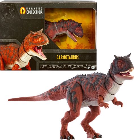 PRICES MAY VARY. Collector dinosaurs! This Carnotaurus is part of the Jurassic World Hammond Collection, which has created a new standard for dinosaur-related figures. Content-accurate! This 17-inch long figure is ready to dominate the spotlight with accurate, detailed design based on the Carnotaurus’ standoff with the T. rex in Jurassic World: Fallen Kingdom. (T. rex sold separately.) Extensive articulation! The articulated neck, multi-jointed legs and a wired, posable tail allow classic poses. Jurassic World Carnotaurus, Dinosaur Figures, Isla Nublar, Fallen Kingdom, Pop Characters, Jurassic World Fallen Kingdom, Jurassic World Dinosaurs, Dinosaurs Figures, Falling Kingdoms