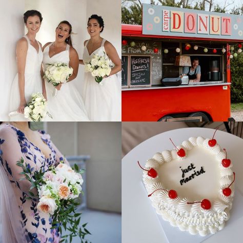 31 Wonderful Non-Traditional Wedding Ideas Unique Wedding Themes, Beautiful Wedding Ideas, Polaroid Guest Book, Small Wedding Cakes, Non Traditional Wedding, Mini Wedding Dresses, Unconventional Wedding, Themed Wedding Cakes, Wedding Activities