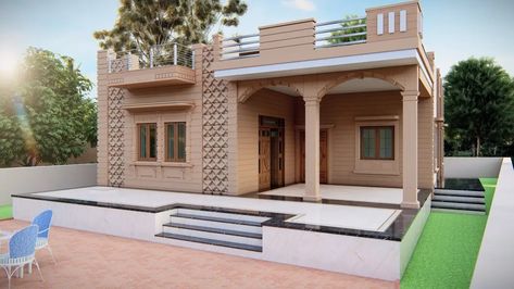 Jodhpur Stone House Design, Resort Interior Design, 2bhk House Plan, Resort Interior, Baby Smile, House Outer Design, Small House Front Design, Outer Design, Wardrobe Door Designs