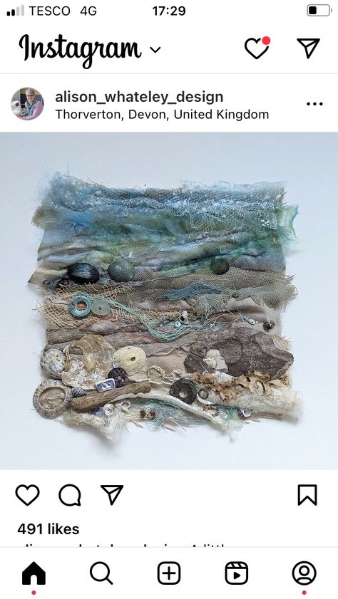 Landscapes Textiles, Alison Whateley, Mixed Media Textiles, Landscape Art Quilts, Applique Art, Landscape Quilt, Textile Art Embroidery, Scrap Fabric Crafts, Felt Pictures