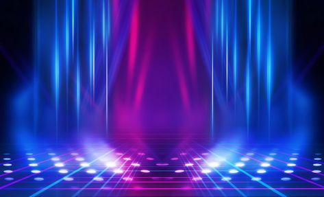 Empty dark abstract background. backgrou... | Premium Photo #Freepik #photo #background #abstract #light #blue Dance Stage Background, Dark Abstract Background, Disco Background, Pink Neon Lights, Dance Background, Dark Abstract, Concrete Background, Stage Background, Photo Background Images Hd