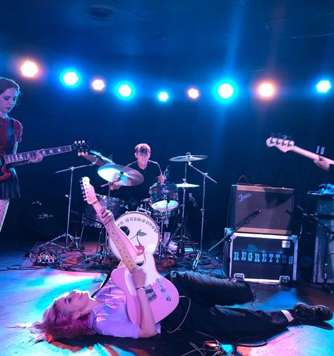 The Regrettes Concert, The Regrettes Aesthetic, Band Aesthetic Concert, Teen Band Aesthetic, Basement Band, The Regrettes, Lydia Night, Band Aesthetic, Rockstar Girlfriend