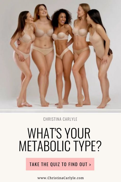 Discover your unique metabolic type with this Metabolic Type Quiz from fitness and health coach Christina Carlyle. Metabolic Type, Body Rash, Christina Carlyle, Muscle Gain Diet, How To Stop Cravings, Holistic Fitness, Gain Muscle Mass, Fitness And Health, Abs Workout For Women