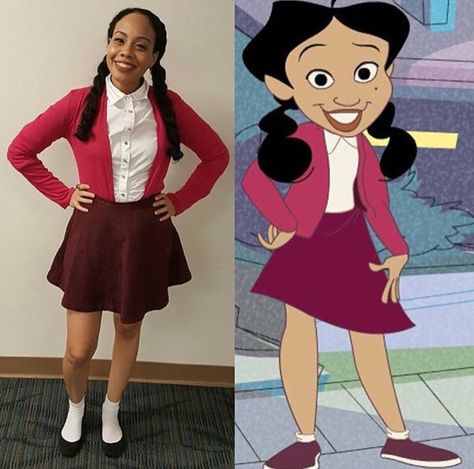 Penny Proud costume Penny Proud Costume, Risky Business Costume, Fitness Barbie, Penny Proud, College Halloween Costume Ideas, Badass Halloween Costumes, College Halloween Costume, 90s Halloween Costumes, Black Halloween Costumes