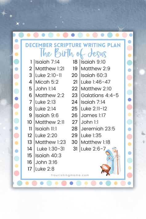 Free Printable December Scripture Writing Plan: Celebrating the Birth of Jesus Bible Christmas Reading Plan, December Bible Reading Plan 2024, December Bible Writing Plan, December Scripture Writing Plan 2024, Advent Scripture Writing Plan, December Bible Reading Plan, December Scripture Writing Plan, Bible Writing, December Scriptures