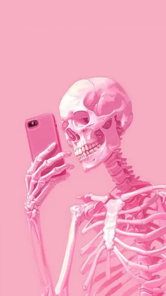 Pink Skeleton Wallpaper, Skeleton Wallpaper, Pink Skeleton, Pink Wallpaper, Skeleton, Pink