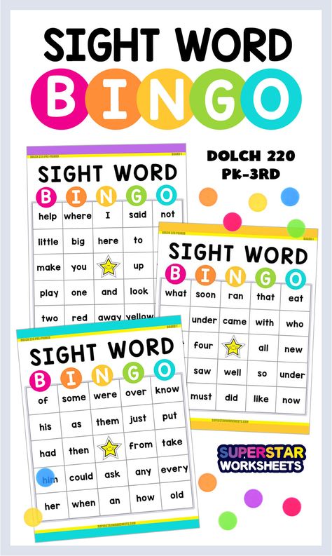 Sight Word Activities 1st Grade, Free Bingo Printables, 1st Grade Sight Word Activities, Games To Learn Sight Words, Sight Words Kindergarten Activities Fun Games, Sight Word Board Games, First Grade Sight Words Printables Free, Cvc Bingo Free Printable, Kindergarten Bingo Free Printable