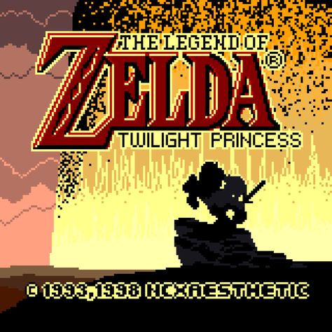 Zelda Homescreen, Twilight Princess Aesthetic, Twilight Princess Wallpaper, Legend Of Zelda Pixel Art, Game Title Screen, Zelda Pixel Art, Legend Of Zelda Twilight Princess, Title Screen, Princess Games