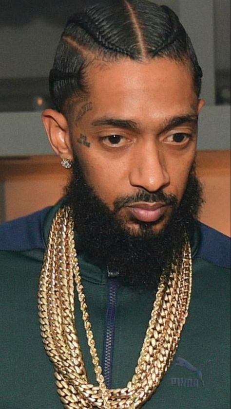 Nipsy Hustle Braids, Nipsey Hussle Braids, Apollo Tattoo, Black Haircut Styles, Boy Braids, Cartoon Rappers, Lauren London Nipsey Hussle, Braid Styles For Men, Boy Braids Hairstyles