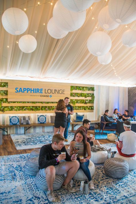 chase sapphire lounge outside lands festival san francisco #chase #hostedbychase #chasesapphire Festival Chill Zone, Festival Vip Area, Festival Vip Lounge, Music Festival Vip Lounge, Music Festival Entrance, Festival Seating, Outside Lands Festival, Chase Sapphire, Outside Lands