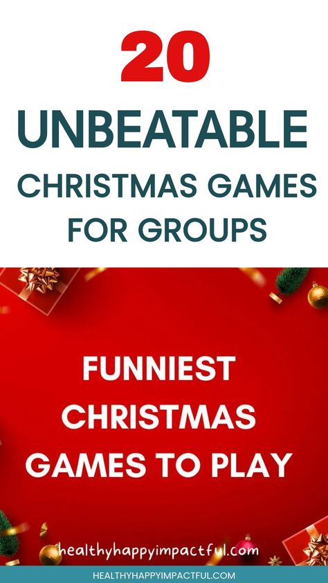 20 exciting Christmas games for groups, highlighted as the funniest to play. New Christmas Games For Family, Mrs Right Christmas Game, Games To Play During Christmas, Hilarious Family Christmas Games, Diy Party Games Christmas, Christmas Taste Test Game, Christmas Party Games For Large Crowd, Funny Family Games For Christmas, Easy Fun Family Christmas Games