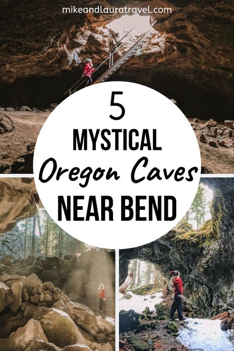 5 Mystical Oregon Caves Near Bend - MIKE  LAURA TRAVEL Pacific Northwest Road Trip, Northwest Road Trip, Oregon Caves, Pacific Northwest Travel, Explore Oregon, Oregon Hikes, Oregon Vacation, Oregon Photography, Oregon Waterfalls