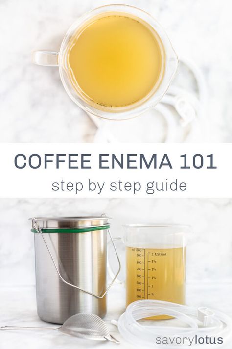 What is a coffee enema, why to do them, health benefits, what equipment you need, what coffee and water to use, how to do them, and contraindications. Everything you want to know.... #coffee #enemas #coffeeeenema #liver #liverdetox #detox #health #naturalliving #gerson #savorylotus Enemas Recipes, Enemas Benefits, Coffee Enemas For Liver, Coffee Enemas How To Do A, Coffee Enemas, Health Benefits Of Coffee Enemas, Side Effects Of Coffee, How To Wean Yourself Off Coffee, Coffee Detox