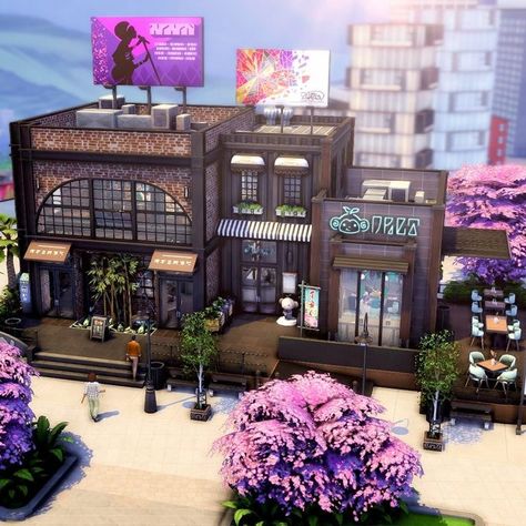 plumarisims ☁️✨🪴 on X: "thrift store and boba shop in san myshuno 🛍️🧋 complete with a stage for live performers, fitting rooms, a prep kitchen, and an employee break room/office 🌆 speed build: https://t.co/oydbSuizDY ea id: no cc & playtested @TheSims #ShowUsYourBuilds #Sims4 https://t.co/j6J96pUswe" / Twitter Sims 4 San Myshuno Lots, Sims 4 Shops Ideas, Sims 4 Corner Store, Sims 4 San Myshuno Build, Sims 4 Store Ideas, Sims 4 San Myshuno Community Lots, Sims 4 Clothing Store Build, Sims 4 Shop Build, Sims 4 Boba Shop