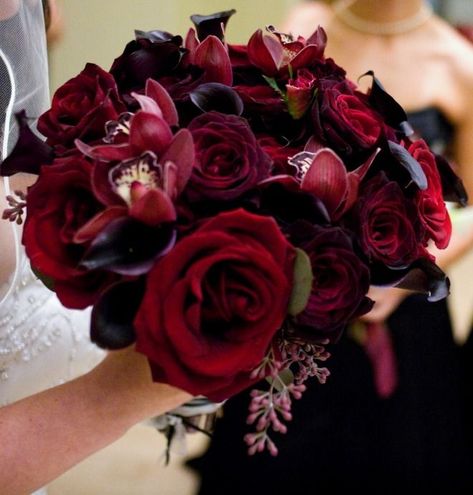 Black Magic Roses, Red Bridal Bouquet, Burgundy Bouquet, Beautiful Bridal Bouquet, Red Bouquet Wedding, Red Bouquet, Red Rose Bouquet, Rose Wedding Bouquet, Burgundy Wedding