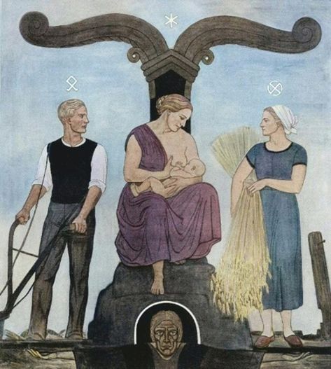 Wolfgang Willrich, Thule Society, Arte Hippy, Germanic Tribes, German Folk, Propaganda Art, Pagan Art, German History, Dark Artwork