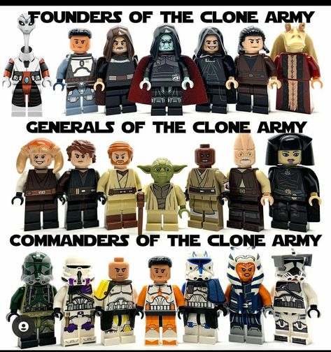 Lego Star Wars Moc Clone Wars, Custom Lego Clone Troopers, Funko Collection, Lego Star Wars Mini, Lego Jedi, Lego Clones, Admiral Ackbar, Star Wars 7, Lego Starwars