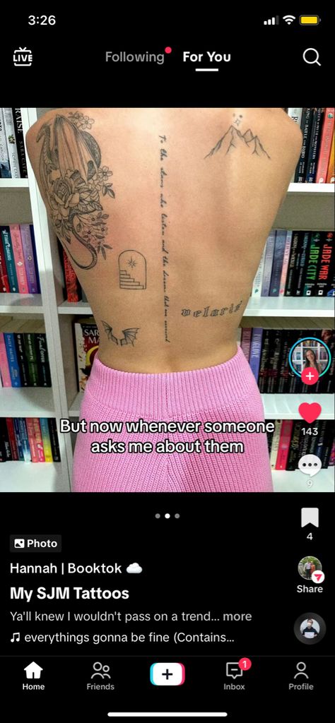 Sara J Maas Tattoo Ideas, Sarah I Maas Tattoo, Cassian Tattoo Acotar, The 13 Tog Tattoo, Aelin Tattoo Back, Lehabah Crescent City Tattoo, Acotar Spine Tattoo, Sara J Maas Tattoos, Sarah J Maas Tattoos