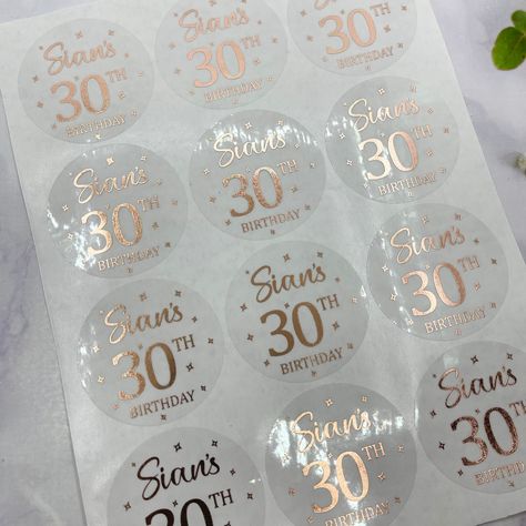 Beautifully foiled, clear and personalised birthday stickers. Each set includes a name in script font and 30th Birthday. The stickers are decorated with stars. Please message us if you have any questions. Hello 30 Birthday, Hello 30, 30th Birthday Decorations, 30th Party, Birthday Stickers, Party Favours, Birthday Favors, 7 Pro, Script Font