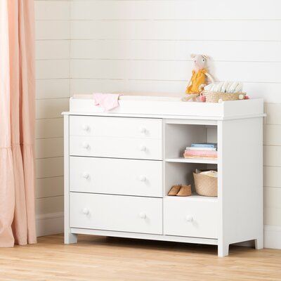 South Shore If the room is small, height and storage spaces will matter... which is exactly why we designed this collection changing table — so you can create a charming nursery setting for your precious bundle, where everything's handy for you. Our moms love the cute, simple look of this furniture! Colour: White Changing Tables Dresser, Baby Changing Station Dresser, Cute Changing Table, Nursery Change Table Dresser, Babyletto Changing Table, White Nursery Dresser Changing Table, White Changing Dresser, White Changing Table Dresser, White Changing Table