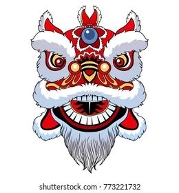 Chinese Lion Drawing, Lion Dance Tattoo, Lion Dance Illustration, Chinese Lion Head, Lion Dance Head, Lion Head Drawing, Chinese New Year Crafts For Kids, Chinese Lion Dance, Dance Happy