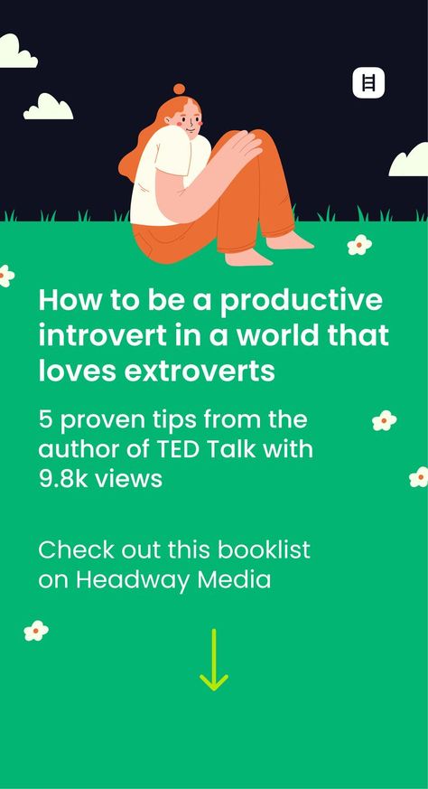 How to be a productive introvert in a world that loves extroverts 5 proven tips from the author of TED Talk with 9.8k views Command Respect, Ted Talk, Modern Society, Positive Psychology, Funny Animal Jokes, Random Pictures, Rooftops, Ted Talks, Life Coaching