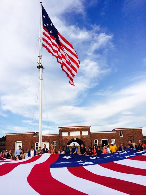 Fort McHenry Flag ceremony Red Fort Independence Day, Korigad Fort, Fort Mcallister State Park, Forts In Maharashtra, Fort Mcmurray, Baltimore, Maryland, American Flag, Fort