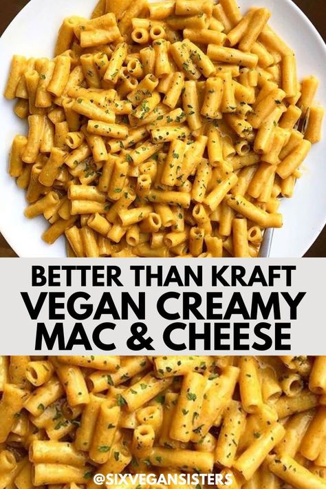 Better than Kraft VEGAN CREAMY MAC AND CHEESE! Make this asap, you will not regret it! Vegan Kraft Mac And Cheese, Vegan Pasta Dish, Creamy Mac And Cheese, Vegan Pasta Recipes, Vegan Mac And Cheese, Vegan Sides, Vegan Comfort Food, Vegan Pasta, Tempeh