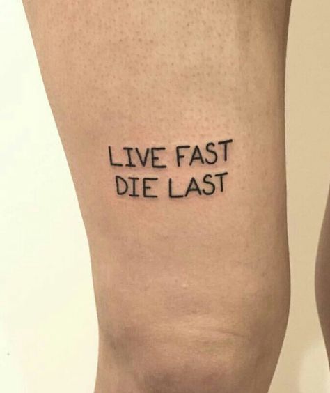 Ready To Die Tattoo, Live Fast Tattoo, Live Fast Die Young Tattoo, Die Young Tattoo, Tattoo Printable, Lost Tattoo, Tattoo 2022, Live Tattoo, Love Yourself Tattoo