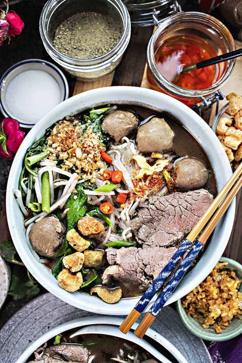 Boat Noodle Soup, Thai Boat, Thai Recipes Authentic, Boat Noodle, Noodles Soup, Ultimate Comfort Food, Thai Recipes, Noodle Soup, Family Gatherings