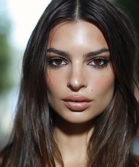 Emily Ratajkowski Makeup, Brunette Makeup, Nyc Model, Brown Eyed Girls, Makeup Eye Looks, Lily James, Emily Ratajkowski, Vanessa Hudgens, Sarah Jessica Parker