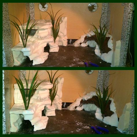 WIP: Leopard Gecko Vivarium Build Pt. 4 by Dragondusk-Designs on DeviantArt Leopard Gecko Diy, Bearded Dragon Tank Setup, Leopard Gecko Hide, Leopard Gecko Cute, Gecko Vivarium, Leopard Gecko Habitat, Leopard Gecko Tank, Diy Reptile, Gecko Habitat