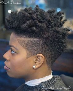 short two strand twists fade                                                                                                                                                      More Hairstyles For Afro Hair, Tapered Haircut For Women, Natural Haircuts, Short Hair Styles African American, Shaved Side, Tapered Natural Hair, Natural Hair Cuts, Tapered Hair, Tapered Haircut