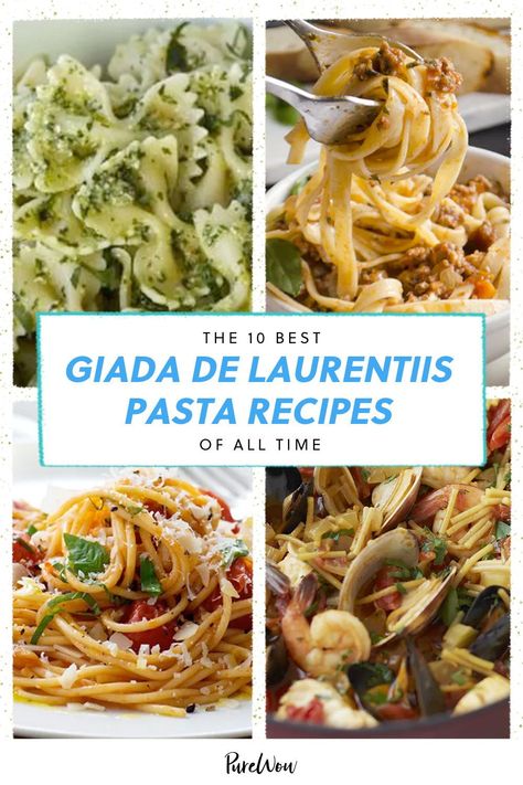 Pasta Cupcakes Giada, Giada Pasta Recipes, Giada De Laurentiis Recipes Pasta, Authentic Pasta Recipes, Giadzy Recipes, Authentic Italian Pasta Recipes, Carbonara Recipe Authentic, Spaetzle Recipes, Homemade Pasta Dishes