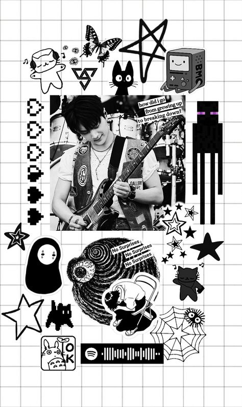 enhypen jay (park jongseong) playing the electric guitar black and white phone case wallpaper lockscreen art edit Park Jongseong Black And White, Phone Case Wallpaper, Guitar Black And White, Black And White Phone Case, Case Wallpaper, Art Edit, Kpop Iphone Wallpaper, Park Jongseong, Cute Squishies