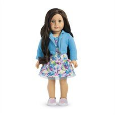 AMERICAN GIRL® - TRULY ME - Hazel Eyes, Dark Brown Hair, Light Skin Tone Dark Brown Hair Blue Eyes, Brown Hair And Hazel Eyes, Brown Eyes Black Hair, Black Brown Hair, Jojo Bows, Brown Hair Blue Eyes, Brown Hair Brown Eyes, Our Generation Dolls, Hazel Eyes